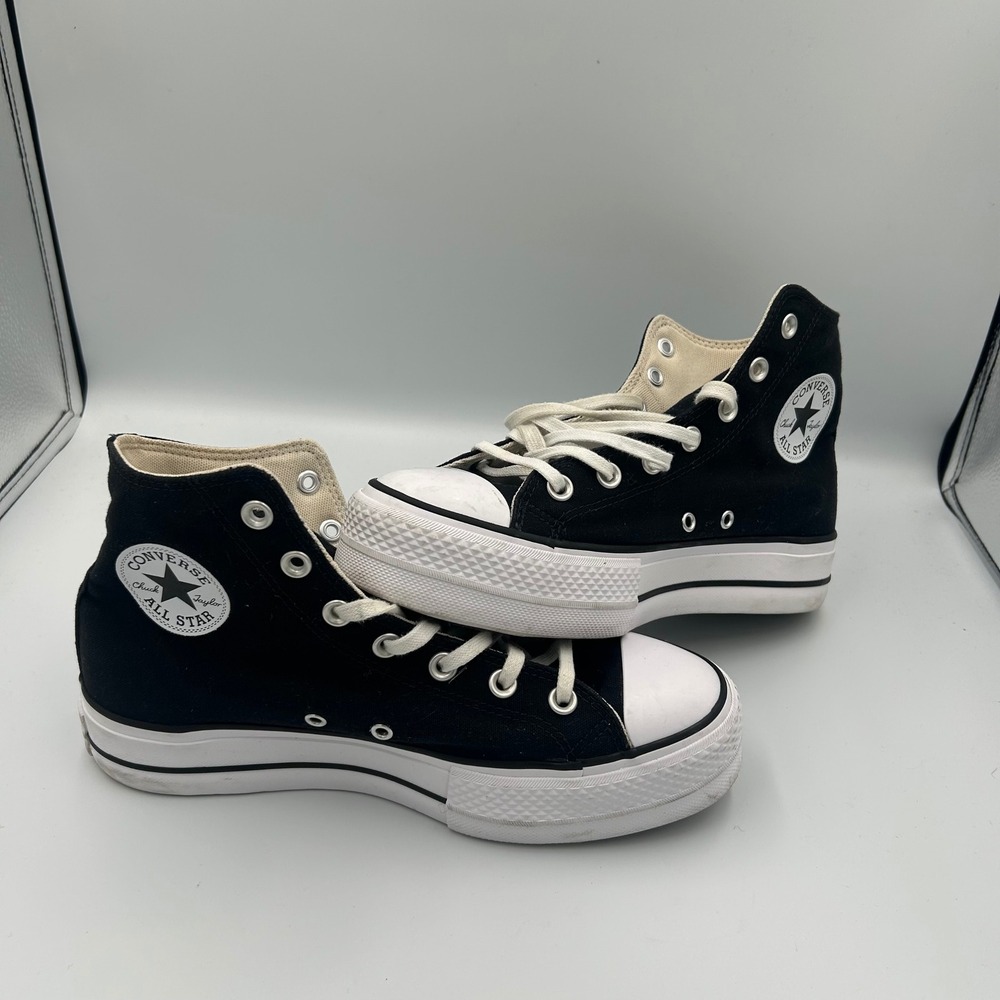 Converse Chuck Taylor Sneakers Women 9 Black Platform High Top 560845F